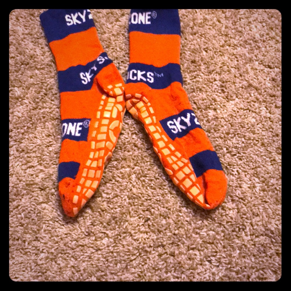 Authentic sky zone socks used once